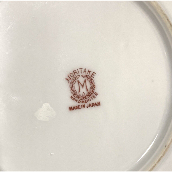 Vintage Noritake porcelain lemon dish handled nappy tray hand painted dish - Picture 5 of 6